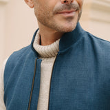 The Hillgate - Azure Blue Linen