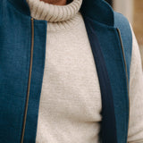 The Hillgate - Azure Blue Linen