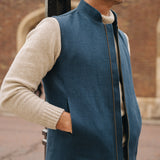 The Hillgate - Azure Blue Linen