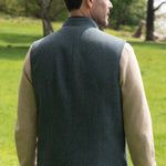 Darzi Shetland Wool Gilet - Deep Teal