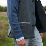 Darzi Shetland Ocean Blue gilet