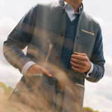 Darzi Shetland Ocean Blue gilet