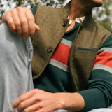 Darzi Shetland Dark Green Gilet