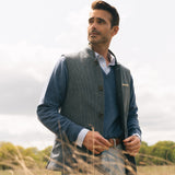 Darzi Shetland Ocean Blue gilet