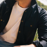 Darzi Wye Overshirt - Navy