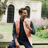 The Como Linen Waistcoat Mk 2 - Pink