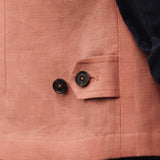 The Como Linen Waistcoat Mk 2 - Pink