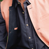 The Como Linen Waistcoat Mk 2 - Pink