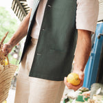 DARZI COMO LINEN WAISTCOAT - SARGASSO BLUE - SIDE