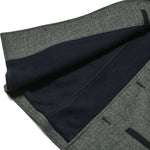Darzi Sheltand Wool Gilet - Smoke Blue - Lining