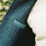 Darzi Shetland Wool Gilet - Dark Blue