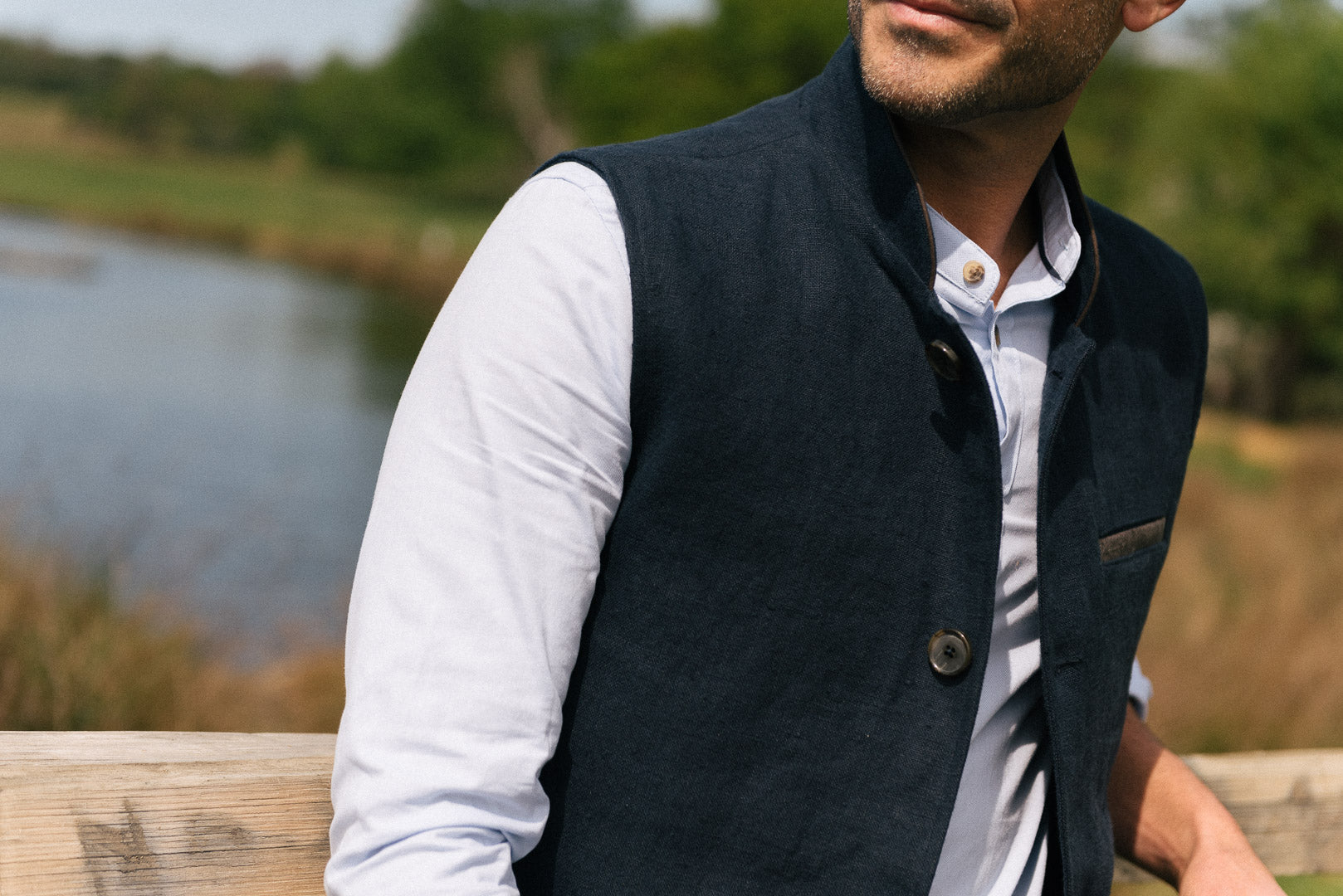 Men's Linen Waistcoats & Gilets