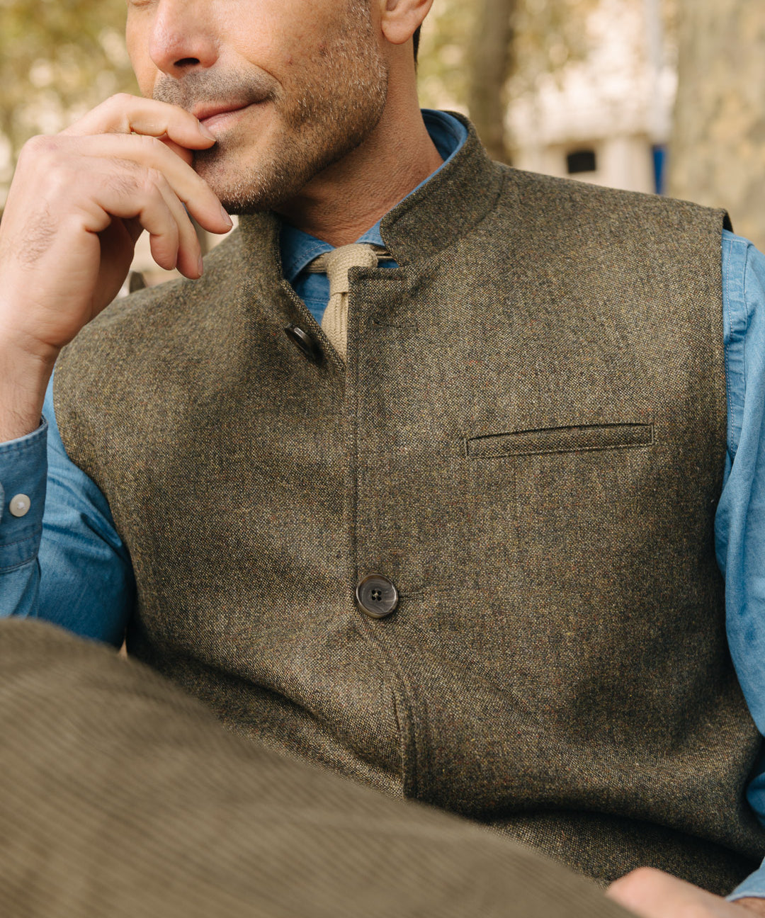 The Nehru - Sage Green