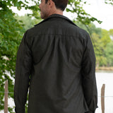 Darzi Wye Overshirt - Olive - Back