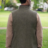 Darzi Shetland Gilet - Houndstooth - back