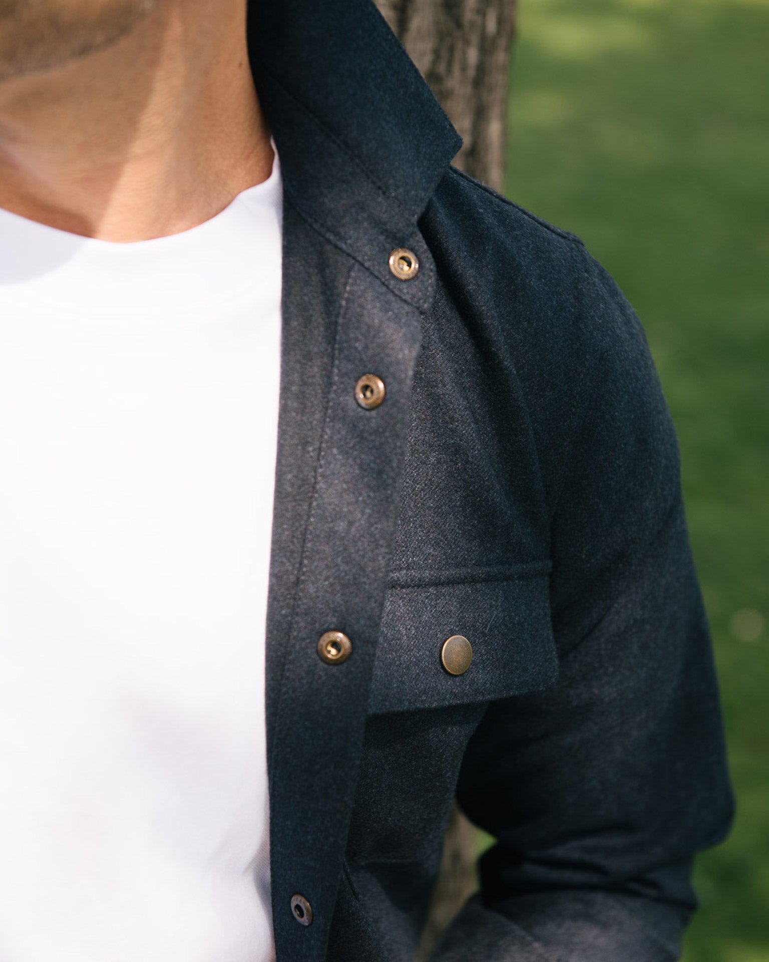 Darzi Wye Overshirt - Navy