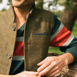 Darzi Shetland Dark Green Gilet