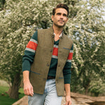 Darzi Shetland Dark Green Gilet