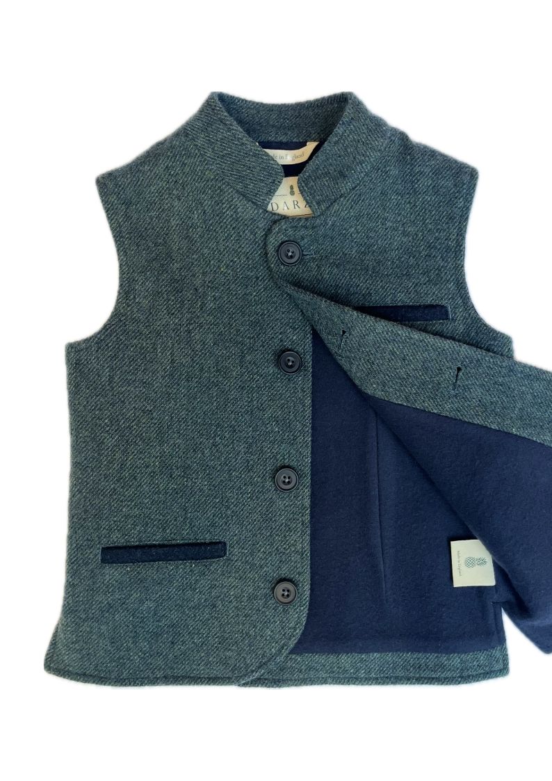 Little Darzi in Deep Teal - open buttons