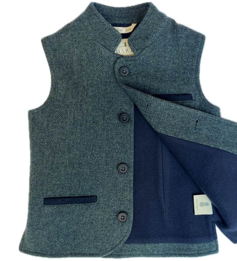 Little Darzi in Deep Teal - open buttons
