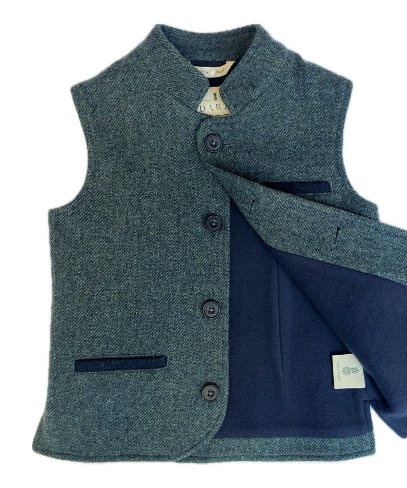 Little Darzi in Deep Teal - open buttons