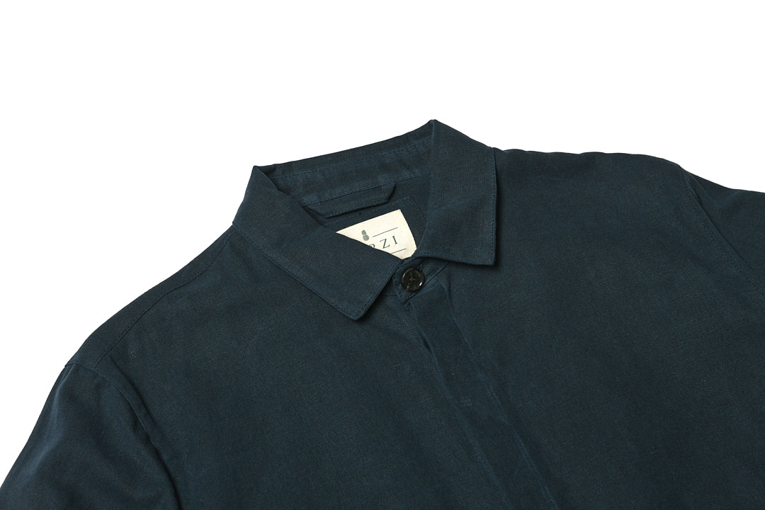 Darzi Throw On Chore Jacket - Collar